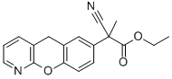 ALFA-METHYL-ALFA-CYANO-5H-[1] BENZOPYRANO [2,3-B] PYRIDINE-7-ACETIC ACID ETHYL ESTER Structural