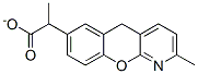 alpha,2-dimethyl-5H-(1)benzopyrano(2,3-b)pyridine-7-acetate Structural