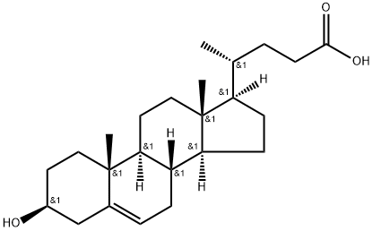 3BETA-HYDROXY-DELTA5-CHOLENIC ACID Structural