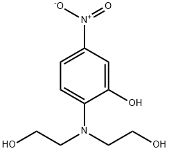 2-[bis(2-hydroxyethyl)amino]-5-nitrophenol Structural