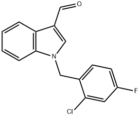 1-(2-CHLORO-4-FLUOROBENZYL)-1H-INDOLE-3-CARBALDEHYDE Structural