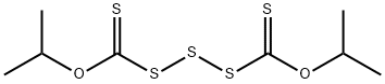 propan-2-yloxy-propan-2-yloxycarbothioylsulfanyldisulfanyl-methanethione Structural