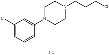 1-(3-Chlorophenyl)-4-(3-chloropropyl)piperazine hydrochloride Structural Picture