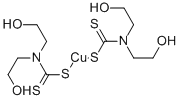 BIS(2-HYDROXYETHYL)DITHIOCARBAMIC ACID COPPER SALT Structural