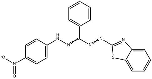 5-(2-BENZOTHIAZOLYL)-1-(4-NITROPHENYL)-3-PHENYLFORMAZAN Structural