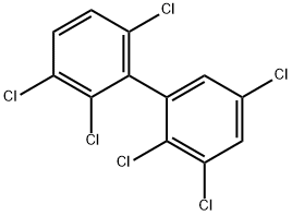 2,2',3,3',5,6'-HEXACHLOROBIPHENYL Structural