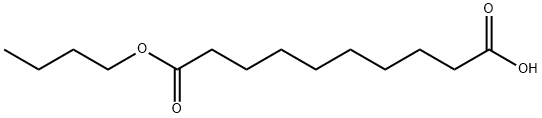 Decanedioic acid hydrogen 1-butyl ester Structural