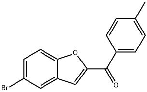 (5-BROMO-1-BENZOFURAN-2-YL)(4-METHYLPHENYL)METHANONE Structural