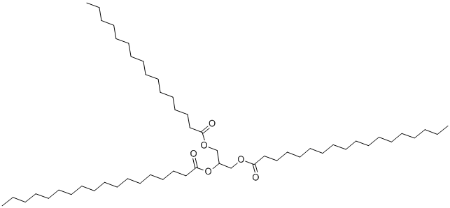 1,2-DIOCTADECANOYL-3-HEXADECANOYL-RAC-GLYCEROL Structural