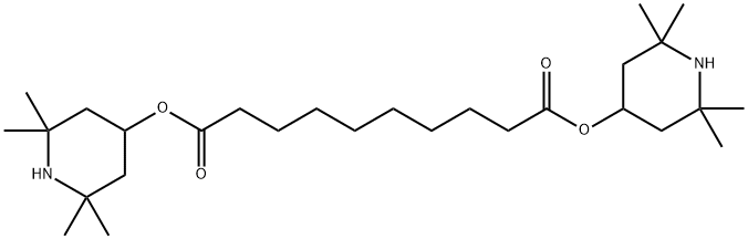 Bis(2,2,6,6-tetramethyl-4-piperidyl) sebacate Structural