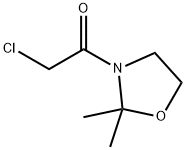 Oxazolidine, 3-(chloroacetyl)-2,2-dimethyl- (9CI) Structural