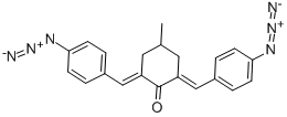 2,6-BIS(4-AZIDOBENZYLIDENE)-4-METHYLCYCLOHEXANONE Structural