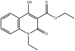 3-Quinolinecarboxylic acid, 1-ethyl-1,2-dihydro-4-hydroxy-2-oxo-, ethyl ester Structural