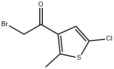 2-BROMO-1-(5-CHLORO-2-METHYL-THIOPHEN-3-YL)-ETHANONE Structural