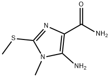 5-AMINO-1-METHYL-2-(METHYLTHIO)-1H-IMIDAZOLE-4-CARBOXAMIDE Structural