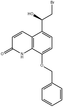 8-Benzyloxy-5-((R)-2-broMo-1-hydroxyethyl)-1H-quinolinone Structural Picture