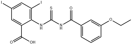 2-[[[(3-ETHOXYBENZOYL)AMINO]THIOXOMETHYL]AMINO]-3,5-DIIODO-BENZOIC ACID