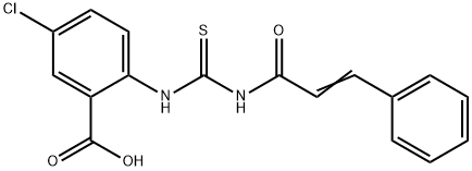 5-CHLORO-2-[[[(1-OXO-3-PHENYL-2-PROPENYL)AMINO]THIOXOMETHYL]AMINO]-BENZOIC ACID