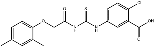 2-CHLORO-5-[[[[(2,4-DIMETHYLPHENOXY)ACETYL]AMINO]THIOXOMETHYL]AMINO]-BENZOIC ACID