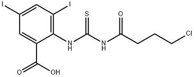 2-[[[(4-CHLORO-1-OXOBUTYL)AMINO]THIOXOMETHYL]AMINO]-3,5-DIIODO-BENZOIC ACID Structural