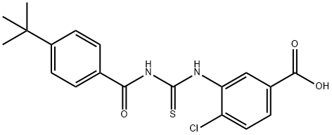 4-CHLORO-3-[[[[4-(1,1-DIMETHYLETHYL)BENZOYL]AMINO]THIOXOMETHYL]AMINO]-BENZOIC ACID