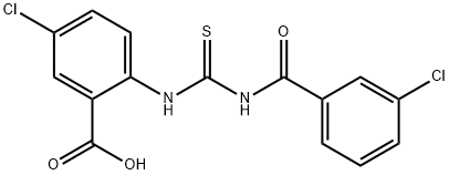 5-CHLORO-2-[[[(3-CHLOROBENZOYL)AMINO]THIOXOMETHYL]AMINO]-BENZOIC ACID