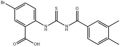 5-BROMO-2-[[[(3,4-DIMETHYLBENZOYL)AMINO]THIOXOMETHYL]AMINO]-BENZOIC ACID