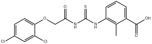 3-[[[[(2,4-DICHLOROPHENOXY)ACETYL]AMINO]THIOXOMETHYL]AMINO]-2-METHYL-BENZOIC ACID