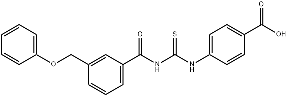 4-[[[[3-(PHENOXYMETHYL)BENZOYL]AMINO]THIOXOMETHYL]AMINO]-BENZOIC ACID