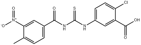 2-CHLORO-5-[[[(4-METHYL-3-NITROBENZOYL)AMINO]THIOXOMETHYL]AMINO]-BENZOIC ACID