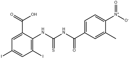 3,5-DIIODO-2-[[[(3-METHYL-4-NITROBENZOYL)AMINO]THIOXOMETHYL]AMINO]-BENZOIC ACID