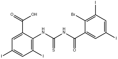 2-[[[(2-BROMO-3,5-DIIODOBENZOYL)AMINO]THIOXOMETHYL]AMINO]-3,5-DIIODO-BENZOIC ACID Structural