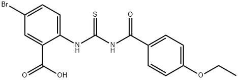 5-BROMO-2-[[[(4-ETHOXYBENZOYL)AMINO]THIOXOMETHYL]AMINO]-BENZOIC ACID