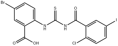 5-BROMO-2-[[[(2-CHLORO-5-IODOBENZOYL)AMINO]THIOXOMETHYL]AMINO]-BENZOIC ACID