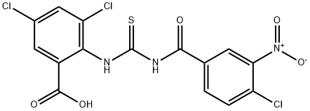 3,5-DICHLORO-2-[[[(4-CHLORO-3-NITROBENZOYL)AMINO]THIOXOMETHYL]AMINO]-BENZOIC ACID