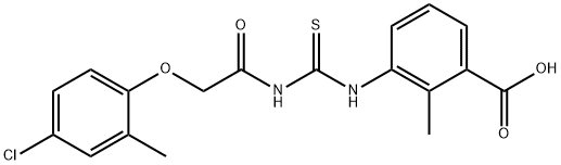 3-[[[[(4-CHLORO-2-METHYLPHENOXY)ACETYL]AMINO]THIOXOMETHYL]AMINO]-2-METHYL-BENZOIC ACID