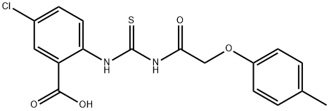 5-CHLORO-2-[[[[(4-METHYLPHENOXY)ACETYL]AMINO]THIOXOMETHYL]AMINO]-BENZOIC ACID