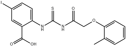 5-IODO-2-[[[[(2-METHYLPHENOXY)ACETYL]AMINO]THIOXOMETHYL]AMINO]-BENZOIC ACID