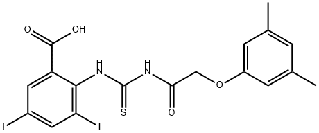 2-[[[[(3,5-DIMETHYLPHENOXY)ACETYL]AMINO]THIOXOMETHYL]AMINO]-3,5-DIIODO-BENZOIC ACID