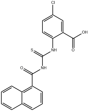 5-CHLORO-2-[[[(1-NAPHTHALENYLCARBONYL)AMINO]THIOXOMETHYL]AMINO]-BENZOIC ACID