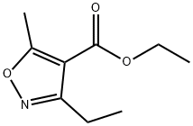 ETHYL 3-ETHYL-5-METHYL-4-ISOXAZOLECARBOXYLATE Structural