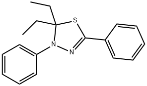 2,2-Diethyl-2,3-dihydro-3,5-diphenyl-1,3,4-thiadiazole