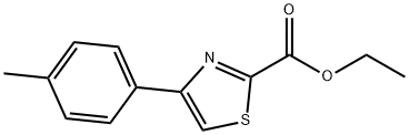 2-Thiazolecarboxylic  acid,4-(4-methylphenyl)-,ethyl  ester Structural