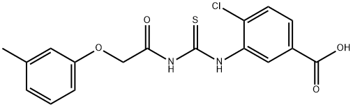 4-CHLORO-3-[[[[(3-METHYLPHENOXY)ACETYL]AMINO]THIOXOMETHYL]AMINO]-BENZOIC ACID