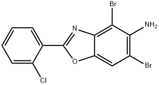 4,6-DIBROMO-2-(2-CHLORO-PHENYL)-BENZOOXAZOL-5-YLAMINE Structural