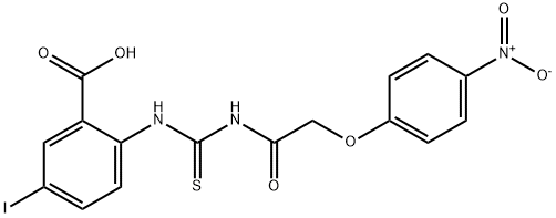 5-IODO-2-[[[[(4-NITROPHENOXY)ACETYL]AMINO]THIOXOMETHYL]AMINO]-BENZOIC ACID