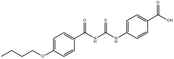 4-[[[(4-BUTOXYBENZOYL)AMINO]THIOXOMETHYL]AMINO]-BENZOIC ACID