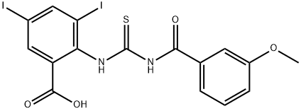 3,5-DIIODO-2-[[[(3-METHOXYBENZOYL)AMINO]THIOXOMETHYL]AMINO]-BENZOIC ACID