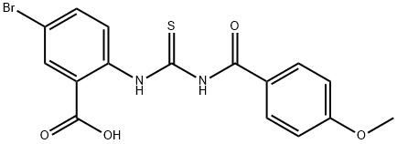 5-BROMO-2-[[[(4-METHOXYBENZOYL)AMINO]THIOXOMETHYL]AMINO]-BENZOIC ACID