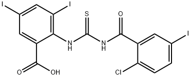 2-[[[(2-CHLORO-5-IODOBENZOYL)AMINO]THIOXOMETHYL]AMINO]-3,5-DIIODO-BENZOIC ACID